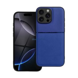   HUSĂ! - Silicon protector de telefon (rezistent la șocuri, magnetic, spate din piele, cu dungi) CUTTING BLUE Samsung Galaxy A16 (SM-A166)