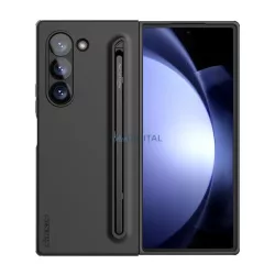   HUSĂ! - NILLKIN FLEX PURE FOLD silicon telefon protector (ultra-subțire, microfibră pluș interior, mat + creion ecran tactil) BLACK Samsung Galaxy Z Fold6 5G (SM-F956)