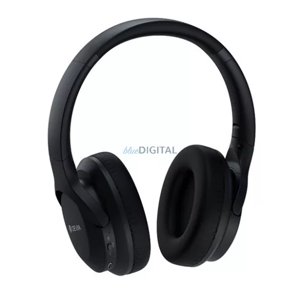 DEVIA EARBASS PRO1 căști bluetooth Stereo (v5.3, microfon, anulare activă a zgomotului, pliabile) NEGRU