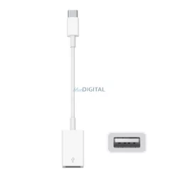   Cablu adaptor APPLE (mufă USB - Type-C, 12cm, MJ1M2ZM/A succesor) ALB