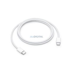   Cablu de date APPLE (Tip-C - Tip-C, 60W, încărcător rapid PD, 100cm, capac țesut) ALB