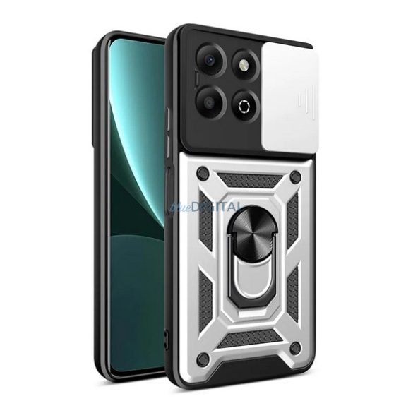Protector de telefon din silicon Defender (rezistent la șocuri, inel de reținere, protector de cameră) EZÜST Honor X6b
