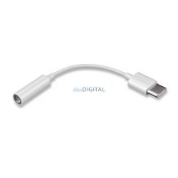   Conceput pentru cablu adaptor SAMSUNG (mufă jack 3,5 mm - Type-C, compatibil EE-UC10JUWEGWWWW, succesor GP-TGU022MV) ALB