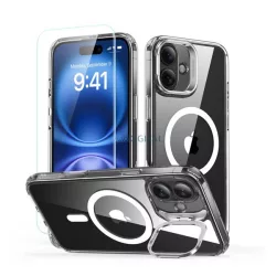   HUSĂ! - ESR CLASSIC HYBRID silicon protector de telefon (rezistent la impact, bubble heel, anti-reflexie, MagSafe + ecran protector de sticlă) pentru Apple iPhone 16