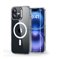   HUSĂ! - ESR HYBRID HALOLOCK silicon protector de telefon (rezistent la impact, bubble heel, MagSafe + ecran protector de sticlă) pentru Apple iPhone 16 Plus