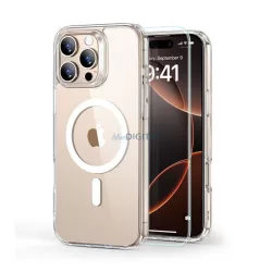   HUSĂ! - ESR HYBRID HALOLOCK silicon protector de telefon (rezistent la impact, bubble heel, MagSafe + ecran protector de sticlă) pentru Apple iPhone 16 Pro Max