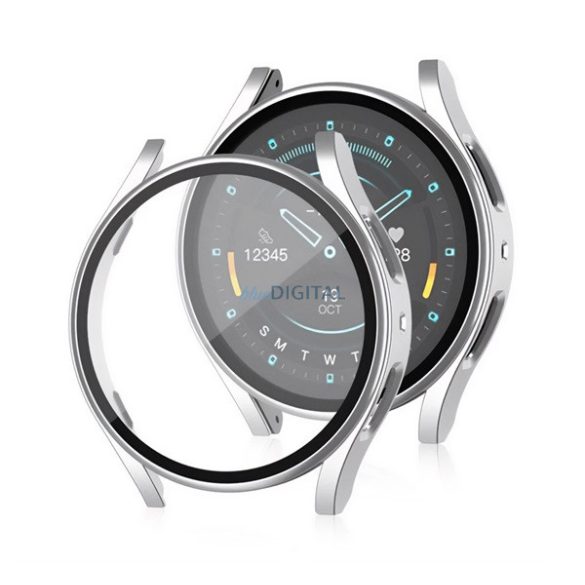 Cadru din plastic (BUMPER, rezistență la șocuri + sticlă de protecție a ecranului) EZÜST Samsung Galaxy Watch 7 eSIM 40mm (SM-L305), Galaxy Watch 7 40mm (SM-L300)