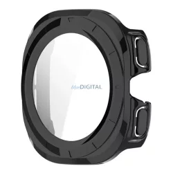   Cadru din plastic (BUMPER, rezistență la șocuri + sticlă de protecție a ecranului) BLACK Samsung Galaxy Watch Ultra eSIM 47mm (SM-L705)