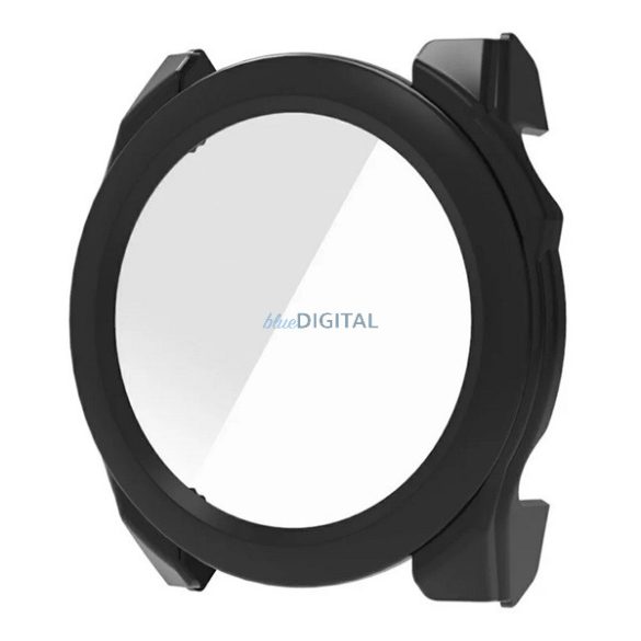 Cadru din plastic (BUMPER, rezistență la șocuri + sticlă de protecție a ecranului) BLACK Garmin Fenix 8 43mm