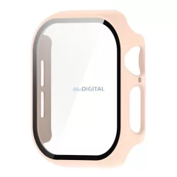   Cadru din plastic (BUMPER, rezistență la șocuri + sticlă de protecție a ecranului) BRONZE Apple Watch Series 10 42mm