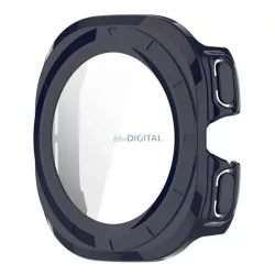   Cadru din plastic (BUMPER, rezistență la șocuri + sticlă de protecție a ecranului) CUTTING BLUE Samsung Galaxy Watch Ultra eSIM 47mm (SM-L705)