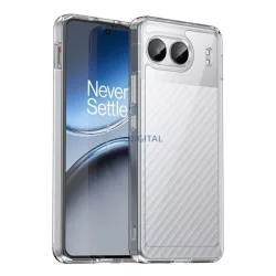   HUSĂ! - Silicon protector de telefon (rezistent la șocuri, spate transparent) pentru OnePlus Nord 4