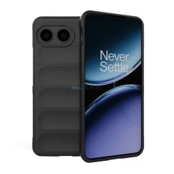   HUSĂ! - Silicon protector de telefon (rezistent la șocuri, protecția camerei, 3D) BLACK OnePlus Nord 4