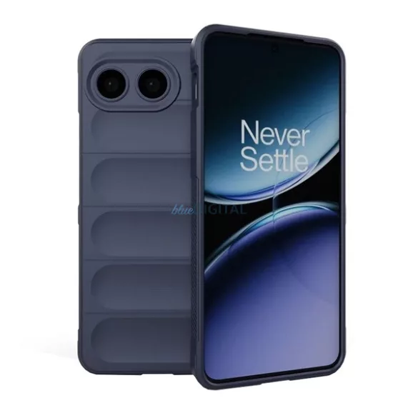 HUSĂ! - Silicon protector de telefon (rezistent la șocuri, protecția camerei, 3D) BLUE OnePlus Nord 4