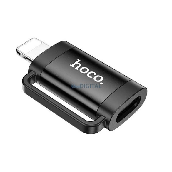 Adaptor HOCO UA31B (mufă Type-C - lightning, transfer de date și încărcare, OTG) NEGRU