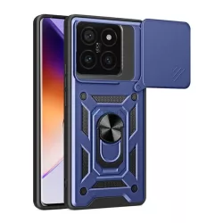   HUSĂ! - Defender silicon protector de telefon (rezistent la șocuri, inel de reținere, protector de cameră) CUTTING BLUE Xiaomi 14T Pro 5G