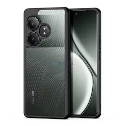   HUSĂ! - DUX DUCIS AIMO silicon telefon protector (rezistent la șocuri, protecția camerei, mat, val) BLACK Realme GT 6T 5G, GT 6 5G