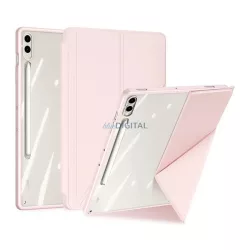   DUX DUCIS MAGI ORIGAMI husă verticală, efect piele (active FLIP, deschidere laterală, TRIFOLD, suport birou, suport pix) ROSE Samsung Galaxy Tab S10 Plus LTE (SM-X826B), Galaxy Tab S10 Plus WIFI