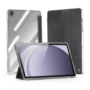 DUX DUCIS UNID husă în picioare, efect textil (active FLIP, deschidere laterală, TRIFOLD, suport pentru birou, suport pentru pix) NEGRU Samsung Galaxy Tab A9 Plus WIFI (SM-X210), Galaxy Tab A9 Plus 5G (SM-X216)