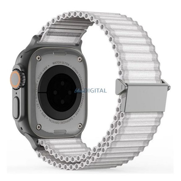 Curea DUX DUCIS YC (dimensiune personalizată, mică, nylon, SPORT) WHITE Apple Watch Series 5 40mm, Watch Series 4 40mm, Watch Series 3 38mm