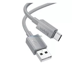   Cablu de date HOCO X107 (USB - Tip-C, 3A, 100cm) GRIS deschis