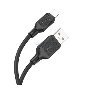 HOCO X90 cablu de date (USB - lightning, 2.4A, 100cm) NEGRU