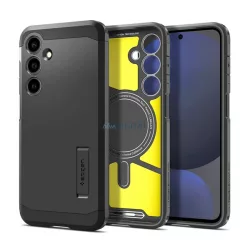   HUSĂ! - SPIGEN TOUGH ARMOR MAG plastic protector de telefon (rezistent la impact, MagSafe) BLACK Samsung Galaxy S24 FE (SM-S721)