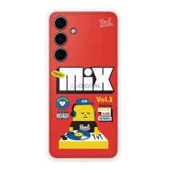   HUSĂ! - SAMSUNG protector de plastic pentru telefon (rezistent la șocuri, transparent detașabil + buzunar spate pentru card) PIROS Samsung Galaxy S24 FE (SM-S721)
