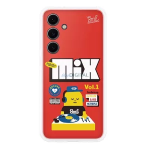HUSĂ! - SAMSUNG protector de plastic pentru telefon (rezistent la șocuri, transparent detașabil + buzunar spate pentru card) PIROS Samsung Galaxy S24 FE (SM-S721)