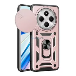   HUSĂ! - Defender silicon protector de telefon (rezistent la șocuri, inel de reținere, protector de cameră) GOLDEN ROYAL Xiaomi Redmi 14C 4G