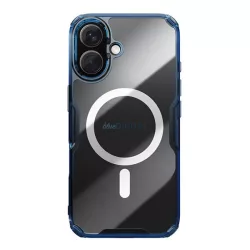   HUSĂ! - NILLKIN NATURE PRO MAGNETIC plastic telefon protector (rezistent la impact, bubble heel, MagSafe) BREECH BLUE Apple iPhone 16 5G