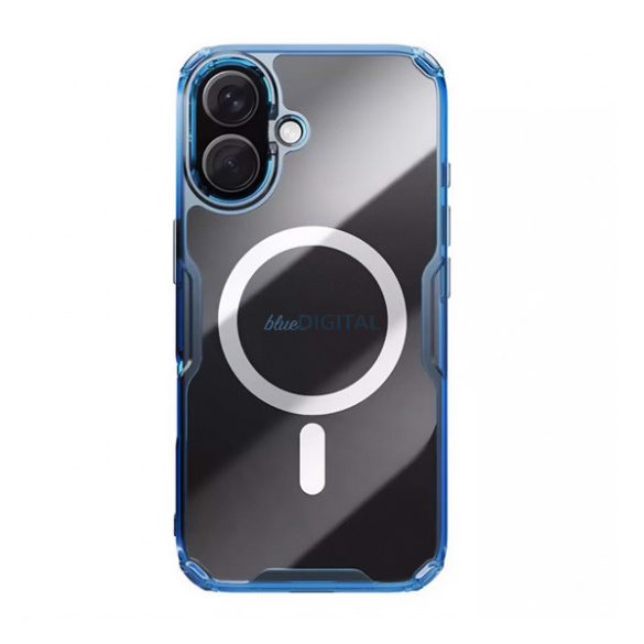 NILLKIN NATURE PRO MAGNETIC plastic telefon protector (rezistent la impact, bubble heel, MagSafe) BREECH BLUE Apple iPhone 16 Plus 5G