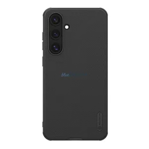 HUSĂ! - NILLKIN SUPER FROSTED PRO plastic protector de telefon (rezistent la impact, cauciucat, suprafață aspră) BLACK Samsung Galaxy S24 FE 5G (SM-S721)