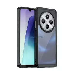   HUSĂ! - Silicon protector de telefon (rezistent la șocuri, spate transparent) BLACK Xiaomi Redmi 14C 4G