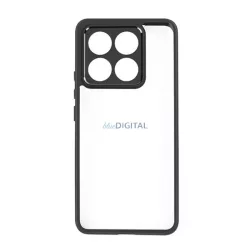   HUSĂ! - Silicon protector de telefon (rezistent la șocuri, spate transparent) BLACK Xiaomi 14T 5G