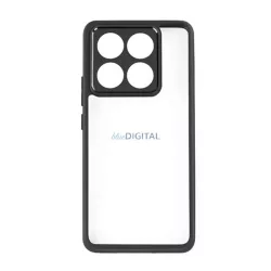   HUSĂ! - Silicon protector de telefon (rezistent la șocuri, spate transparent) BLACK Xiaomi 14T Pro 5G
