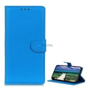   Caz permanent cu efect de piele (FLIP, deschidere laterală, desktop, premium) BRIGHT BLUE Xiaomi Redmi 14C 4G