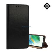   Caz permanent, piele naturală (FLIP, deschidere laterală, desktop) BLACK Xiaomi Redmi 14C 4G