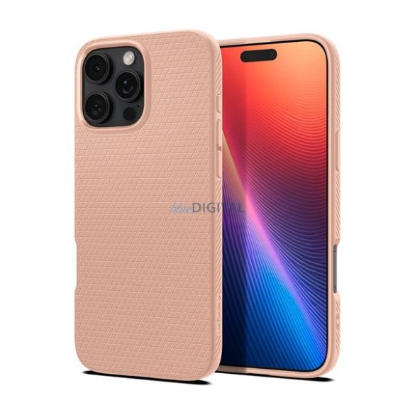 SPIGEN LIQUID AIR silicon telefon protector (rezistent la impact, bubble heel, diamant) GOLDEN ROOZ Apple iPhone 16 Pro