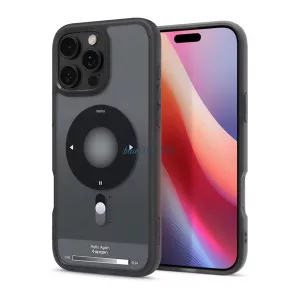 HUSĂ! - SPIGEN ULTRA HYBRID MAG plastic protector de telefon (rezistent la șocuri, cadru cu bule, MagSafe) BLACK Apple iPhone 16 Pro 5G