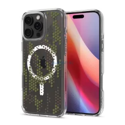   HUSĂ! - SPIGEN ULTRA HYBRID MAG plastic protector de telefon (rezistent la impact, cadru cu bule, model de camuflaj, MagSafe) pentru Apple iPhone 16 Pro 5G