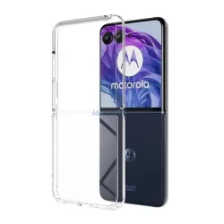   HUSĂ! - Silicon protector de telefon (rezistent la șocuri, spate transparent) pentru Motorola Razr 50 Ultra 5G
