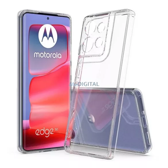 HUSĂ! - Silicon protector de telefon (rezistent la șocuri, spate transparent) pentru Motorola Edge 50 5G