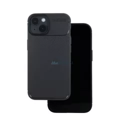   HUSĂ! - Silicon protector de telefon (rezistent la șocuri, călcâi cu pernă de aer, model de carbon) BLACK Xiaomi Redmi 14C 4G