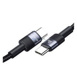   Cablu de date USAMS (Tip-C - Tip-C, 60W, încărcător rapid PD, 120cm, șiret) NEGRU