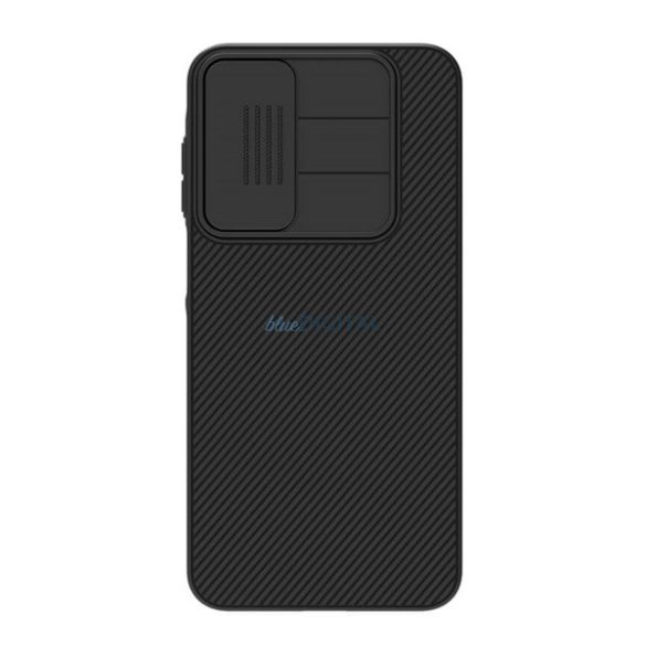 NILLKIN CAMSHIELD silicon telefon protector (rezistent la șocuri, protector de cameră, cu dungi) BLACK Samsung Galaxy A16 5G (SM-A166), Galaxy A16 4G (SM-A165)