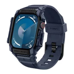   SPIGEN RUGGED ARMOR PRO Strap (dimensiune personalizată, silicon, rezistent la șocuri + cadru din silicon) BREATH BLUE Apple Watch Series 10 42mm