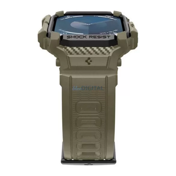 SPIGEN RUGGED ARMOR PRO Strap (dimensiune personalizată, silicon, rezistent la șocuri + cadru din silicon) CUTTING TIRE Apple Watch Series 10 46mm