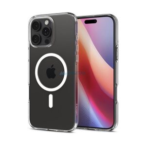 SPIGEN CRYSTAL FLEX MAGSAFE silicon telefon protector (rezistent la impact, bubble heel, MagSafe) pentru Apple iPhone 16 Pro 5G