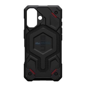 UAG MONARCH PRO silicon protector de telefon (rezistent la șocuri, model textil, MagSafe) BLACK Apple iPhone 16 5G